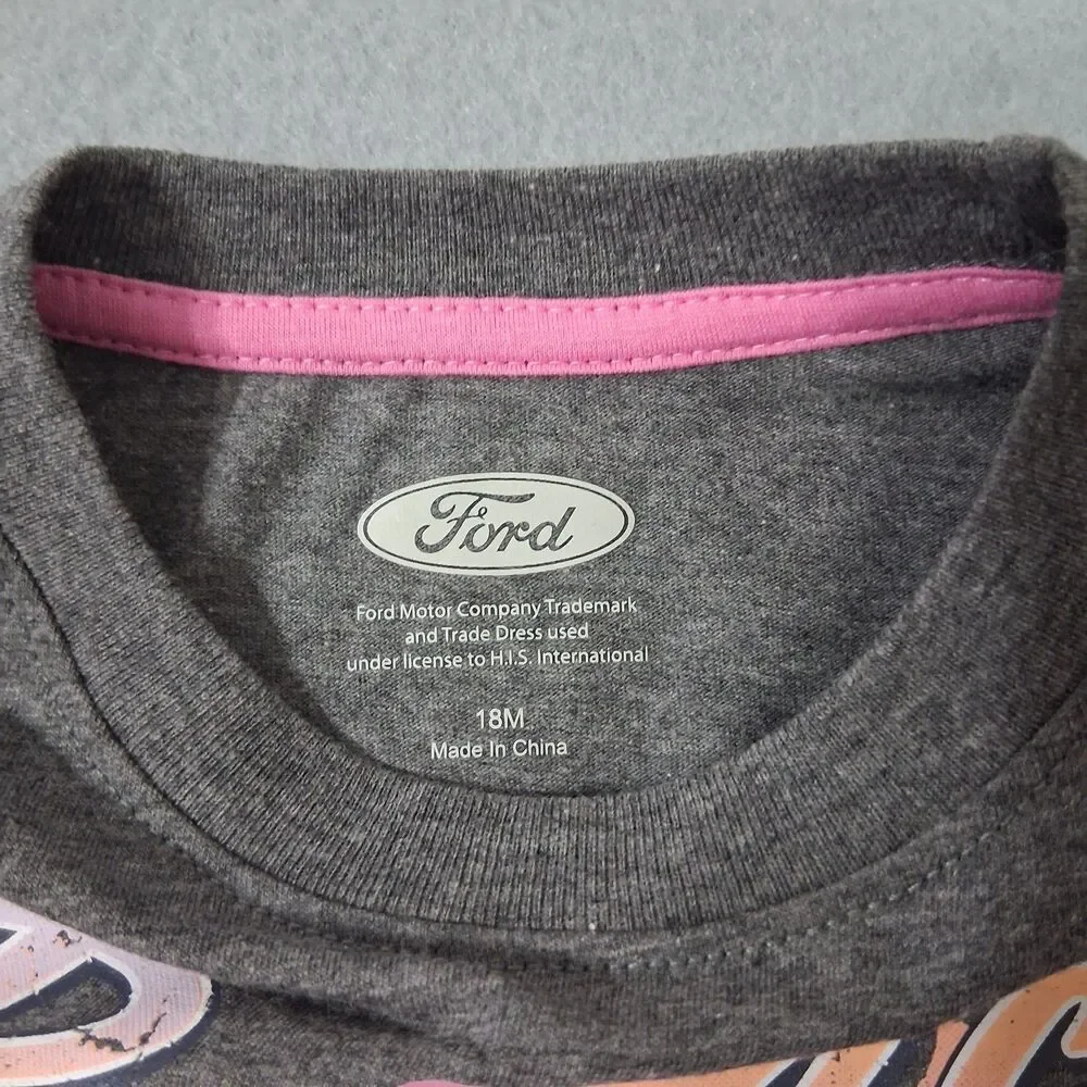 Ford Bronco Baby Outfit 18m Tshirt Shorts Set Truck Horse Car Show Carnival Play